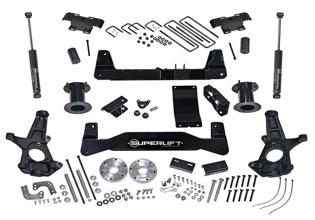 Superlift 6.5in. Lift Kit-14-18 (19 Old Body) GM 1500 4WD w OE Al or SS Ctrl Arms w SL RrS K161