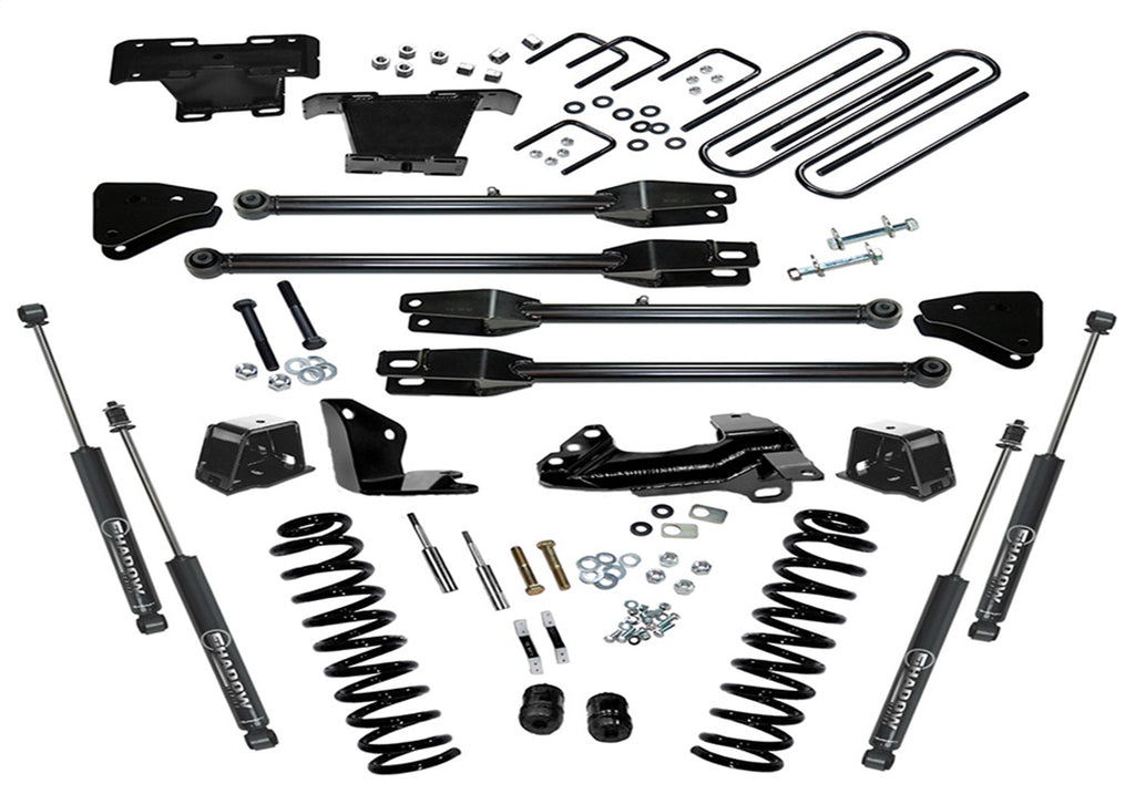 Superlift 4in. Lift Kit-05-07 F250/F350 4WD Diesel w 4-Link Conversion/SL Shocks K230