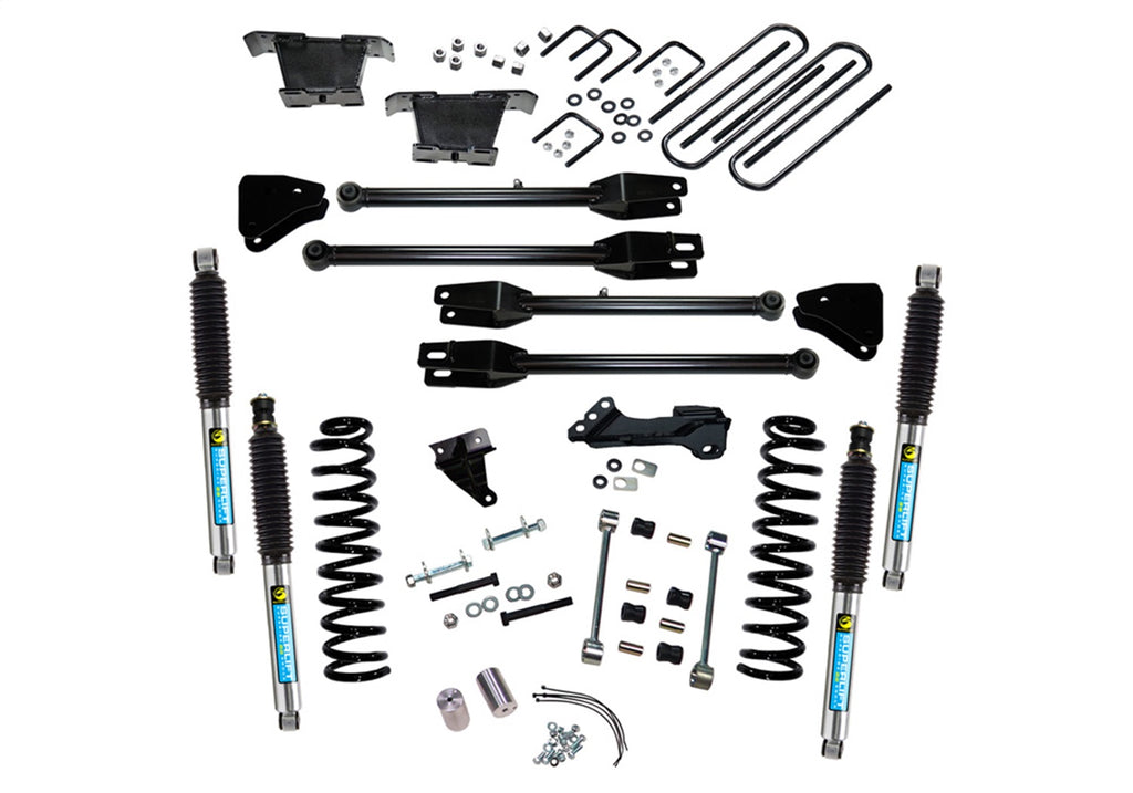 Superlift 4in. Lift Kit-08-10 F250/F350 4WD-Dsl w/4-Link Conversion/Bil Shocks K233B