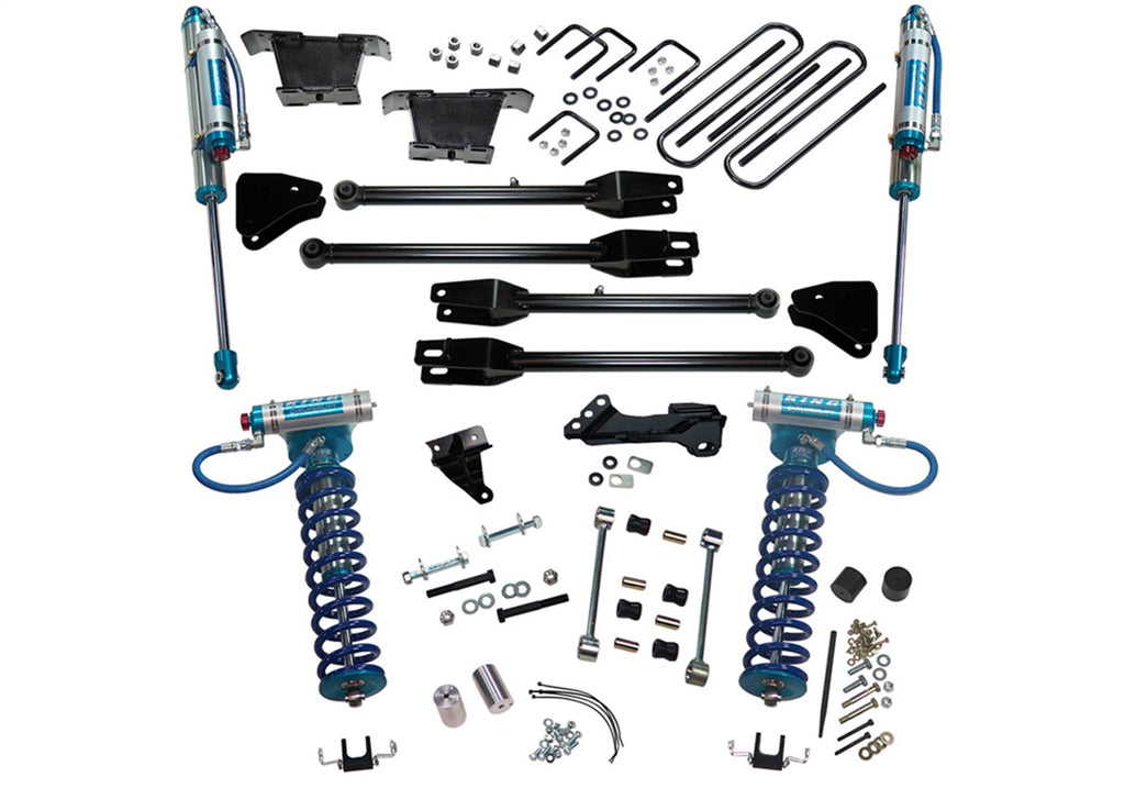 Superlift 4in. Lift Kit-08-10 F250/F350 4WD w/4-Link Conversion/King Clvrs/Shocks K233KG