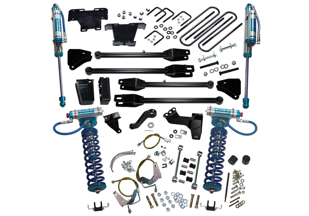 Superlift 6in. Lift Kit-08-10 F250/F350 4WD w/4-Link Conversion/King Clvrs/Shocks K234KG