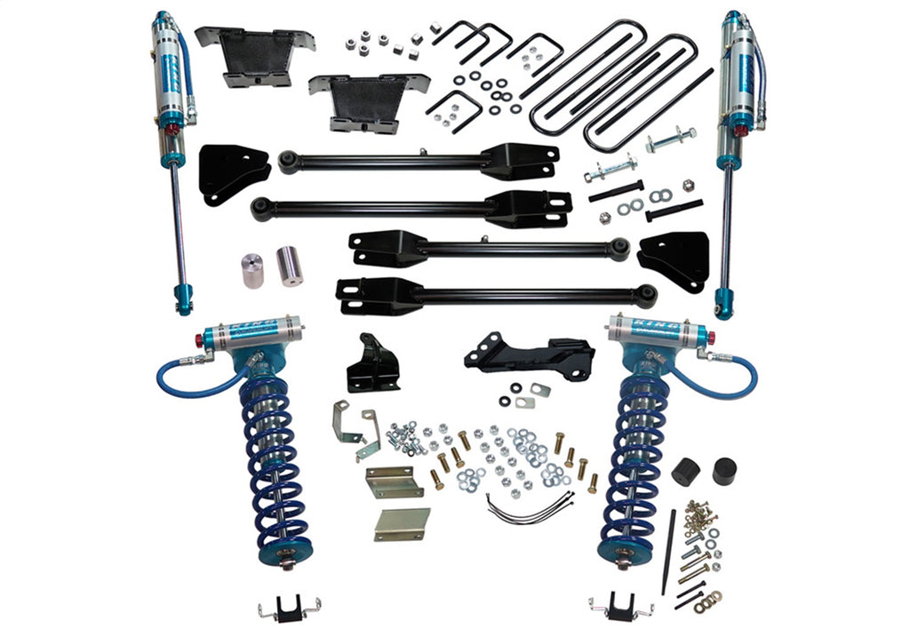 Superlift 4in. Lift Kit-11-16 F250/F350 4WD w/4-Link Conversion/King Clvrs/Shocks K236KG