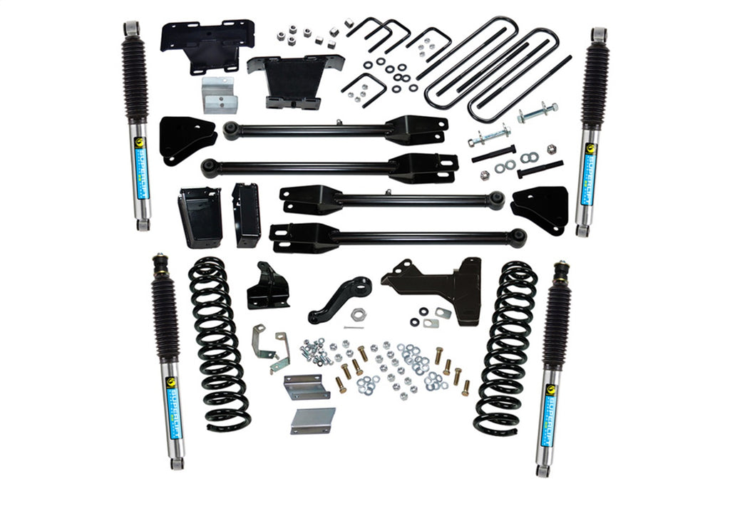 Superlift 6in. Lift Kit-11-16 F250/F350 4WD-Dsl w/4-Link Conversion/Bil Shocks K237B