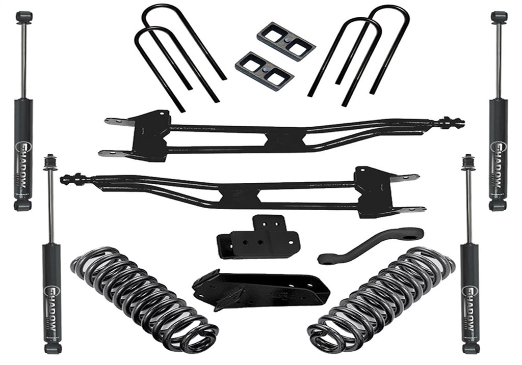 Superlift 4in. Superunner Radius Arm Lift Kit-80-96 Bronco 4WD-w/SL Shocks K385