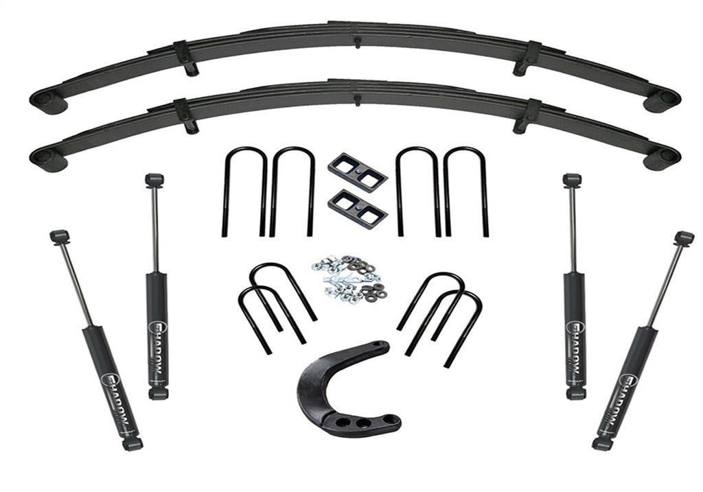 Superlift 6in. Lift Kit-73-87 K10/K15/73-91 Blazer/Jimmy/Sub 4WD-Rr Blck Kit wSL Shks K420