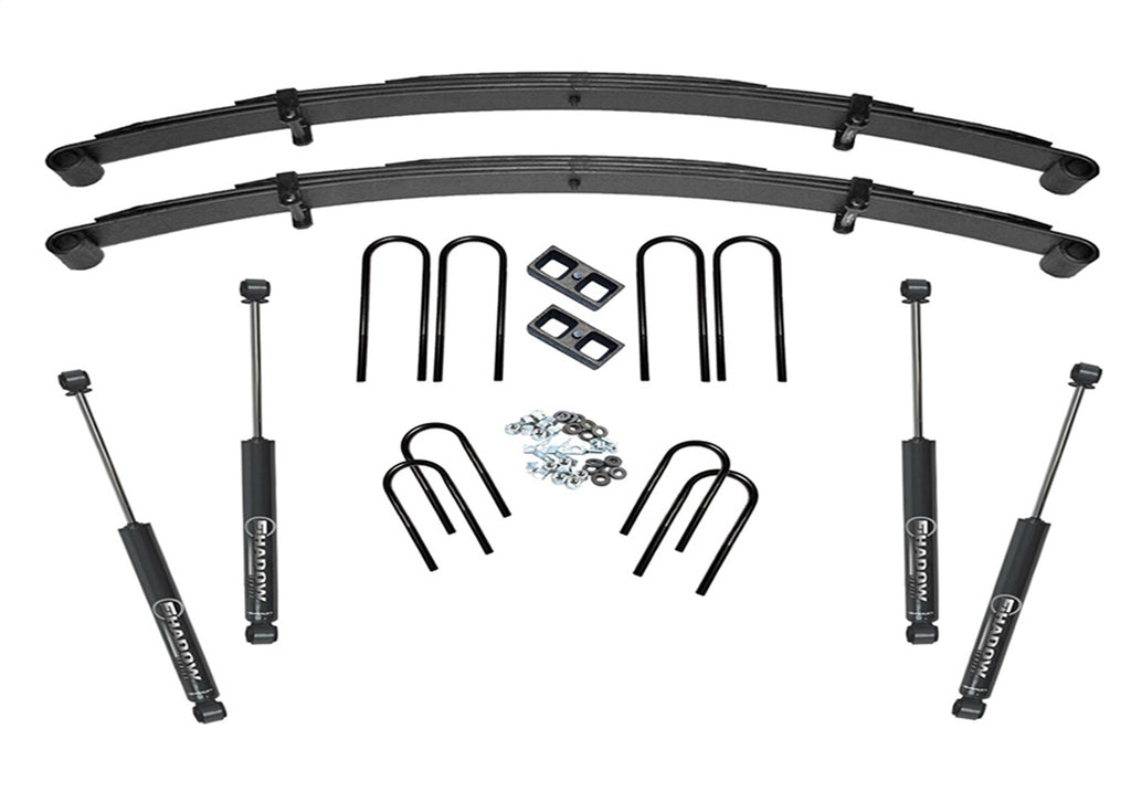 Superlift 4in. Lift Kit-73-88 GM 3/4 Ton PU 4WD-Rr Block Kit w/SL Shocks K436