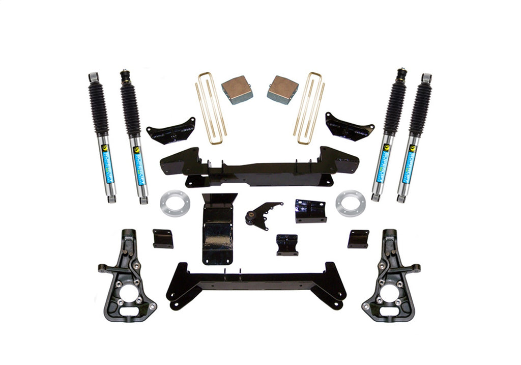 Superlift 6in. Lift Kit-01-10 Silv/Sierra 2500HD/3500HD 4WD-Knuckle Kit w/Bil Shocks K860B