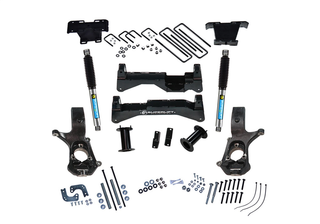 Superlift 8in. Lift Kit-07-16 Silv/Sierra 1500 2WD w Cast Steel Ctrl Arms wBil Rear Shocks K894B