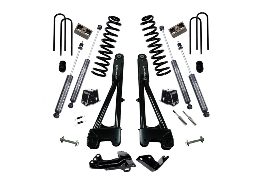 Superlift 4in. Lift Kit-05-07 F250/F350 4WD-Dsl w/Replacement Radius Arms w/Bil Shocks K975B