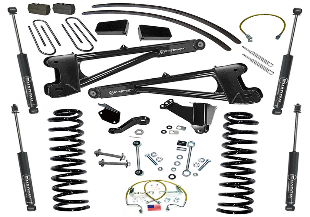 Superlift 8in. Lift Kit-05-07 F250/F350 4WD-Dsl w/Replacement Radius Arms w/SL Shocks K979