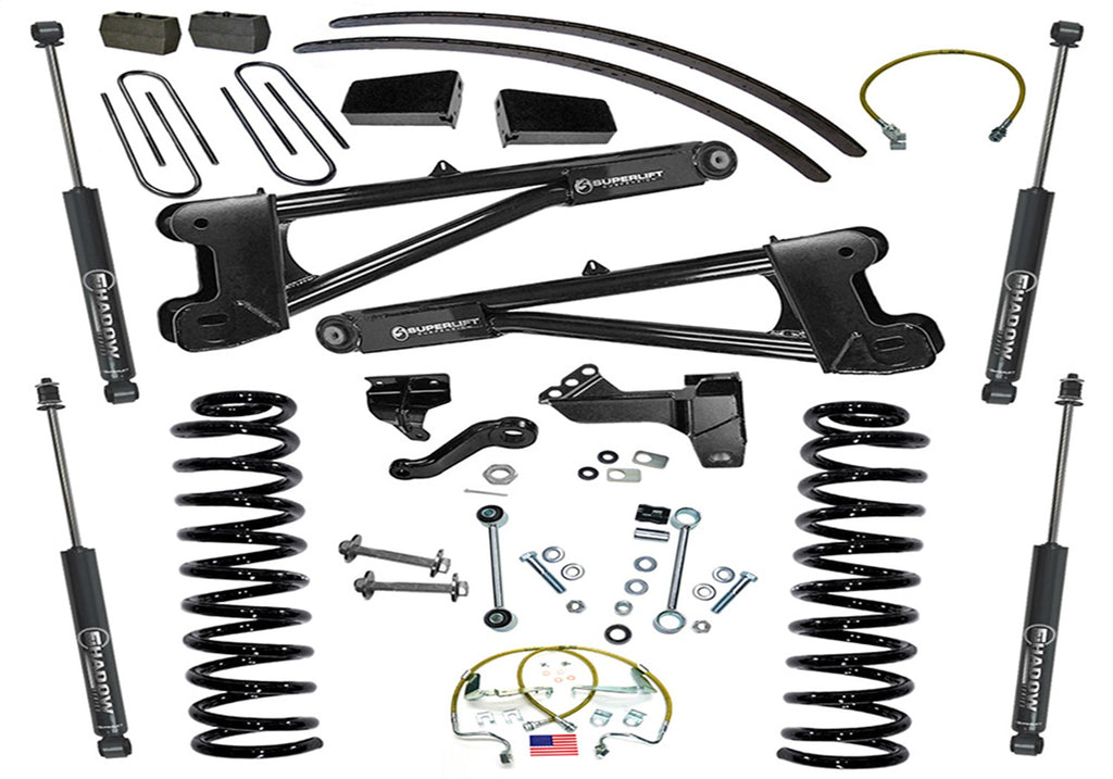 Superlift 8in. Lift Kit-08-10 F250/F350 4WD-Dsl w/Replacement Radius Arms w/SL Shocks K985