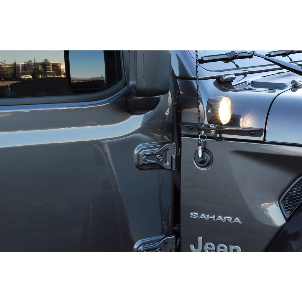 CARR  - 210291 - JL 180 Degree Light Mount Brackets; XP3 Black; (Driver/Pass Side Mtg Brkts)