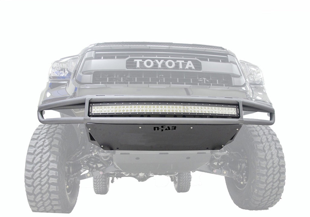 N-Fab M-RDS PreRunner Front Bumper (1 Pc) w/Skid Plate-14-21 Tundra-Gloss Blk T141MRDS