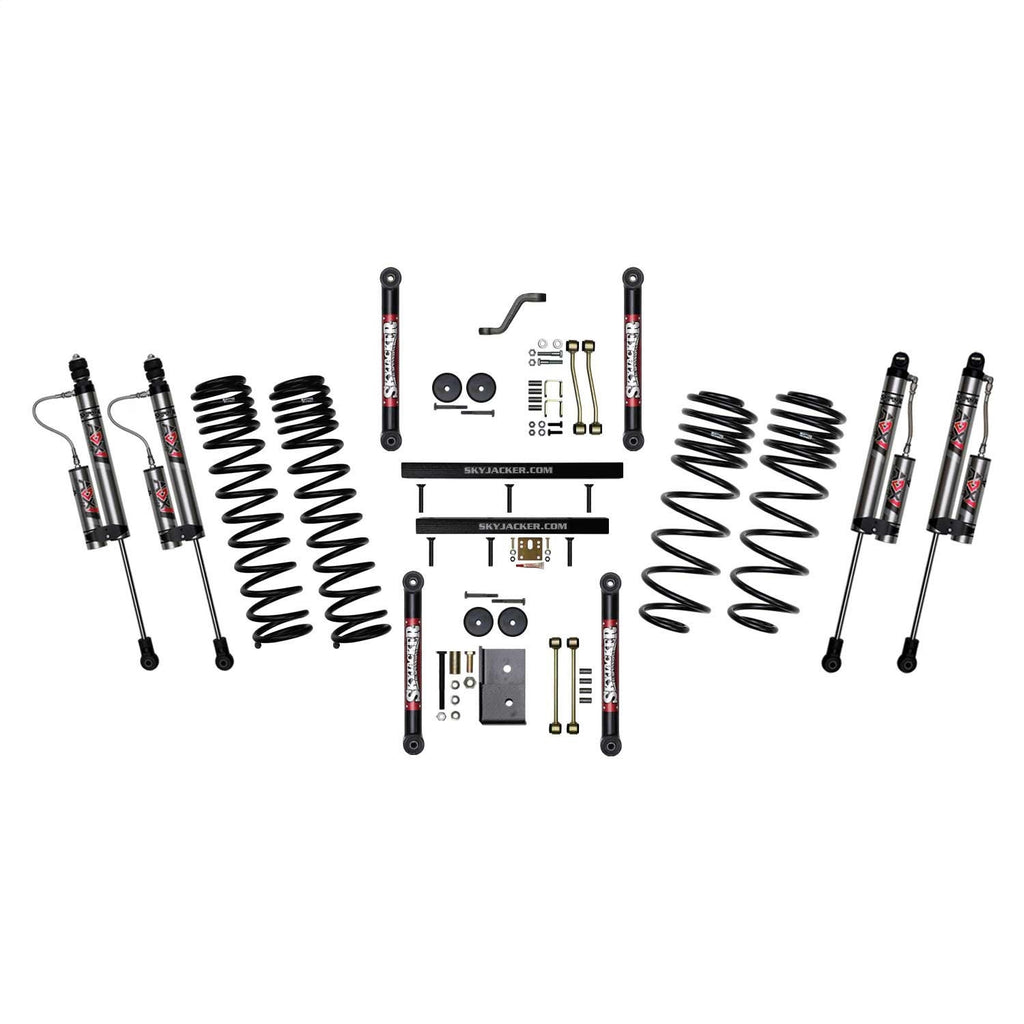 Skyjacker 4 in. Suspension Lift System With ADX 2.0 Remote Reservoir Shocks. TJ403BKXLT