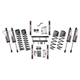 Skyjacker 4 in. Suspension Lift System With ADX 2.0 Remote Reservoir Shocks. TJ403BKXLT