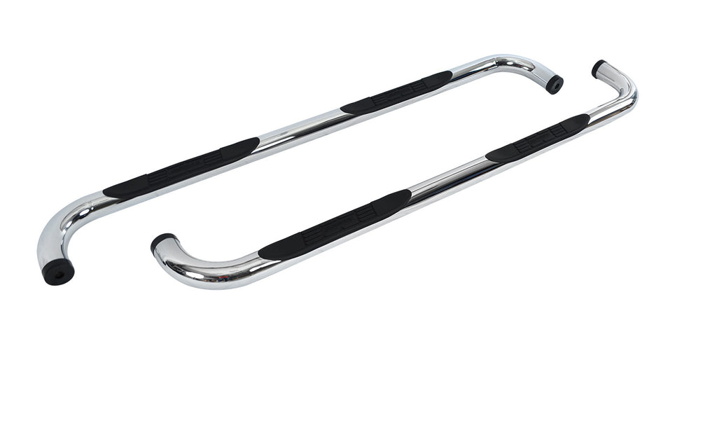 Big Country Truck Accessories 371764 - 3 Round Classic Side Bars With Mounting Bracket Kit - Polished Stainless Steel