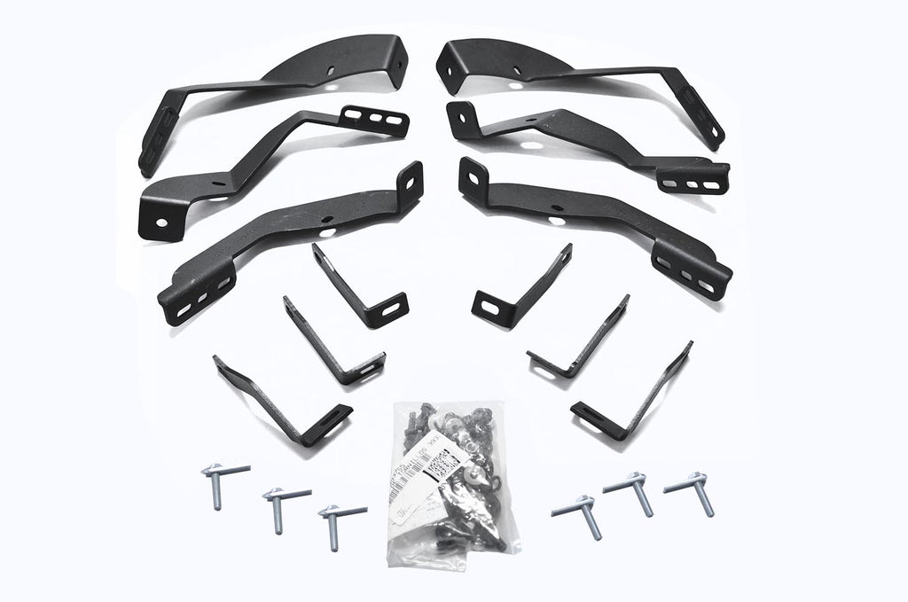 Big Country Truck Accessories 393765 - WIDESIDER Side Bars - BRACKET KIT ONLY - Textured Black