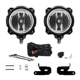 KC Hilites 6 in Pro6 Gravity LED - Pillar Mount - 2-Light System - SAE/ECE - 20W Driving Beam - 18-20 Jeep JL