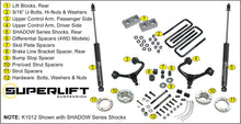 Load image into Gallery viewer, Superlift 3in. Lift Kit w/Shadow Shocks-05-23 Tacoma (will not fit TRD Pro models) K1012