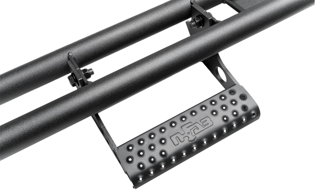 N-Fab RKR Step Sys-FullLen (1 Stp Mnt/1 Stp)-21-23 Ford Bronco 2-Dr-TX Blk F212BRKRS2
