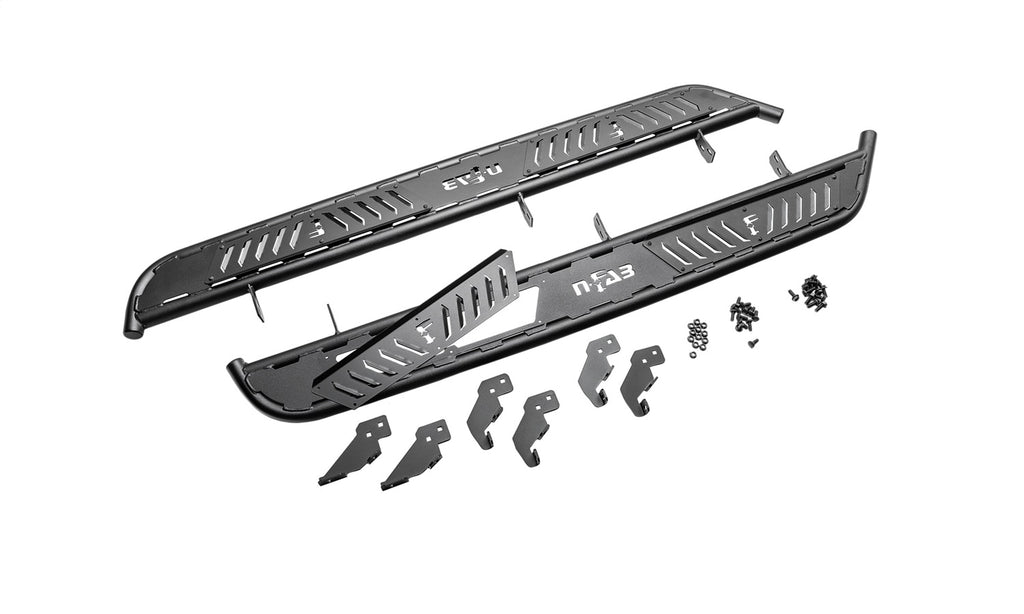 N-Fab Roan-Full Len (2 Steps)-21-23 Ford Bronco 4-Dr-TX Blk NBF214B-TX