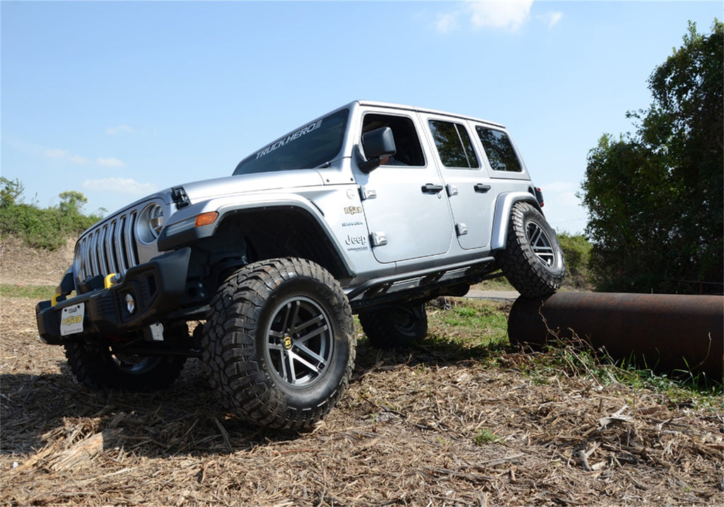 N-Fab TrailSlider-Cab Len (2 Steps)-18-23 Wrangler JL 4Dr-TX Blk TSJ184-TX