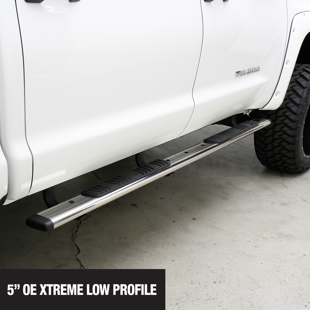 Big Country Truck Accessories 395368806 - 5 WIDESIDER Platinum Side Bars With Mounting Bracket Kit - Polished Stainless Steel