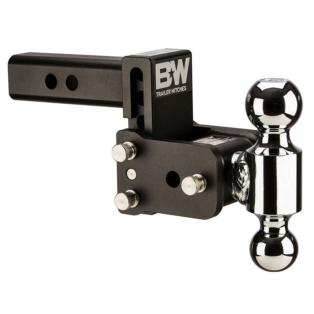 TS10033B B&W TOW AND STOW DUAL BALL 2 ADJ BALL MOUNT 3 DROP/3-1/2 RISE, BLACK