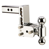 TS10037C B&W TOW AND STOW DUAL BALL 2 ADJ BALL MOUNT 5 DROP/5-1/2 RISE, CHROME