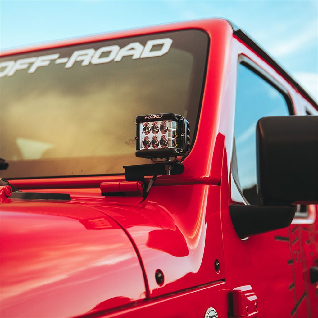 Rigid Industries 2018 WRANGLER JL A-PILLAR MOUNT FITS 2 D-SERIES; 2 D-SS; 2 SR-M; OR 2 IGNITES 41659